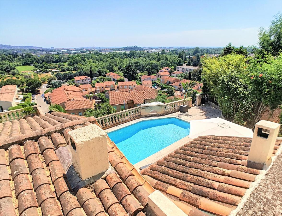 3 Bedrooms Villa Near Cannes - Pool & Jacuzzi - Sea View ماندوليو لا نابول المظهر الخارجي الصورة
